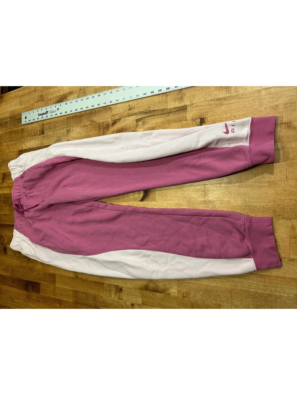 Nike Air Pink and Light Pink Colorblock Jogger Sweatpants Medium